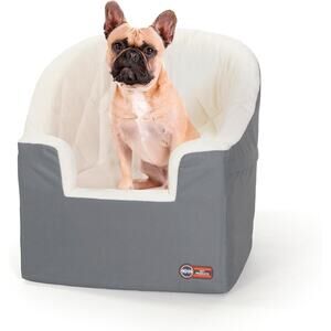 K&H Pet Products Bucket Booster Dog Car Seat, Seat Belt Secured, 2 Safety Leashe